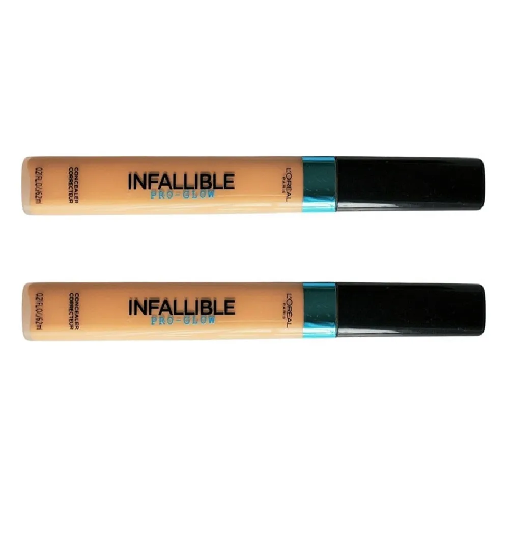 Pack of 2 L'Oreal Paris Infallible Pro-Glow Concealer, Natural Beige # 04