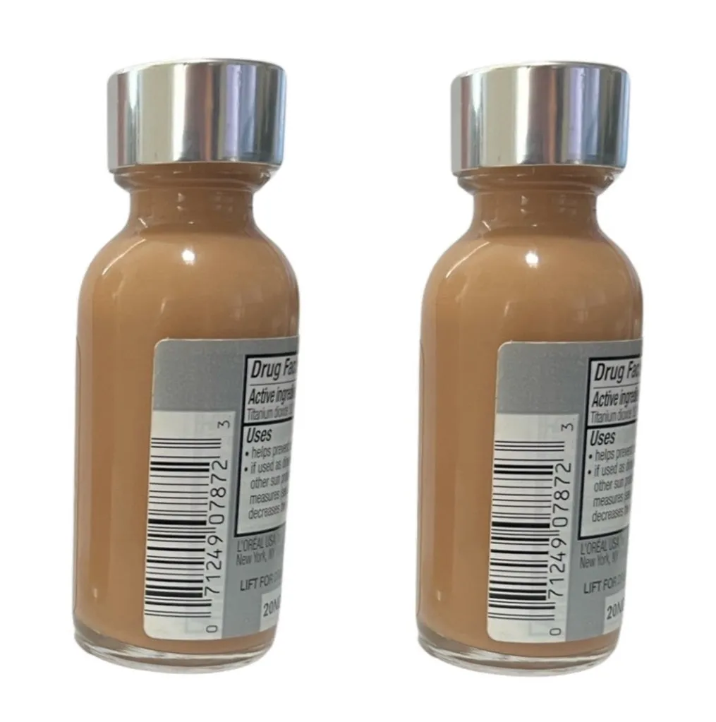 Pack of 2 L'Oreal Paris Makeup True Match Super-Blendable Liquid Foundation, Honey Beige n6