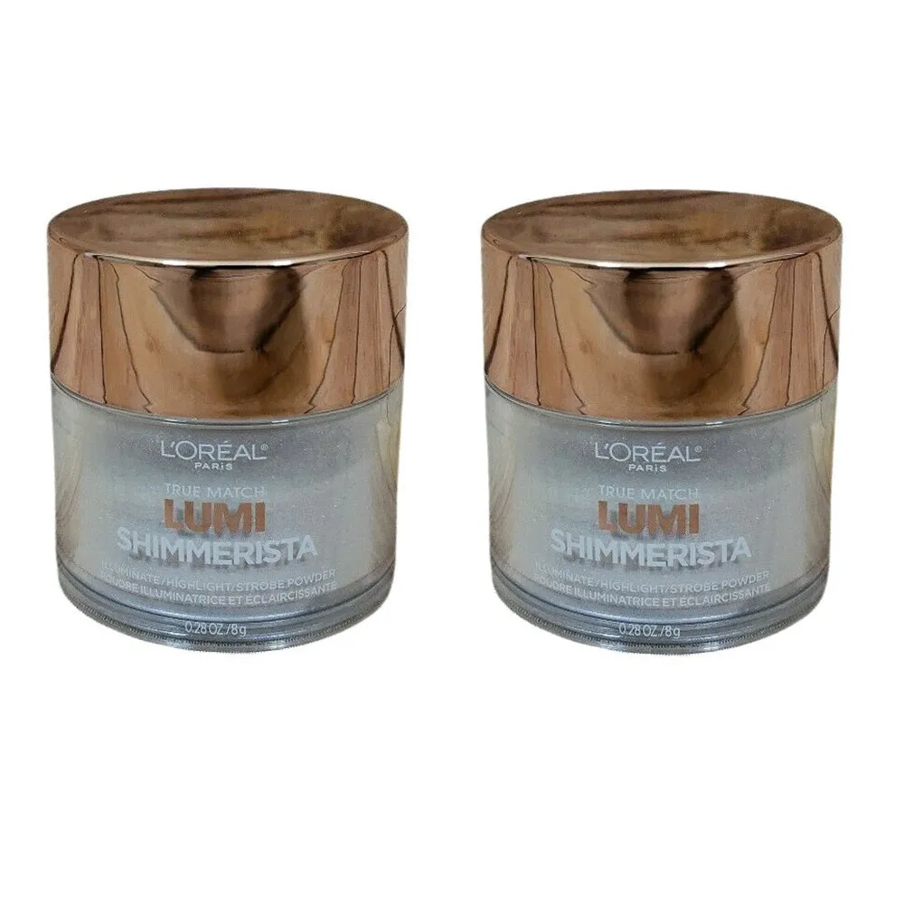 Pack of 2 L'Oreal Paris True Match Lumi Shimmerista Loose Highlighting Powder, Moonlight # 505