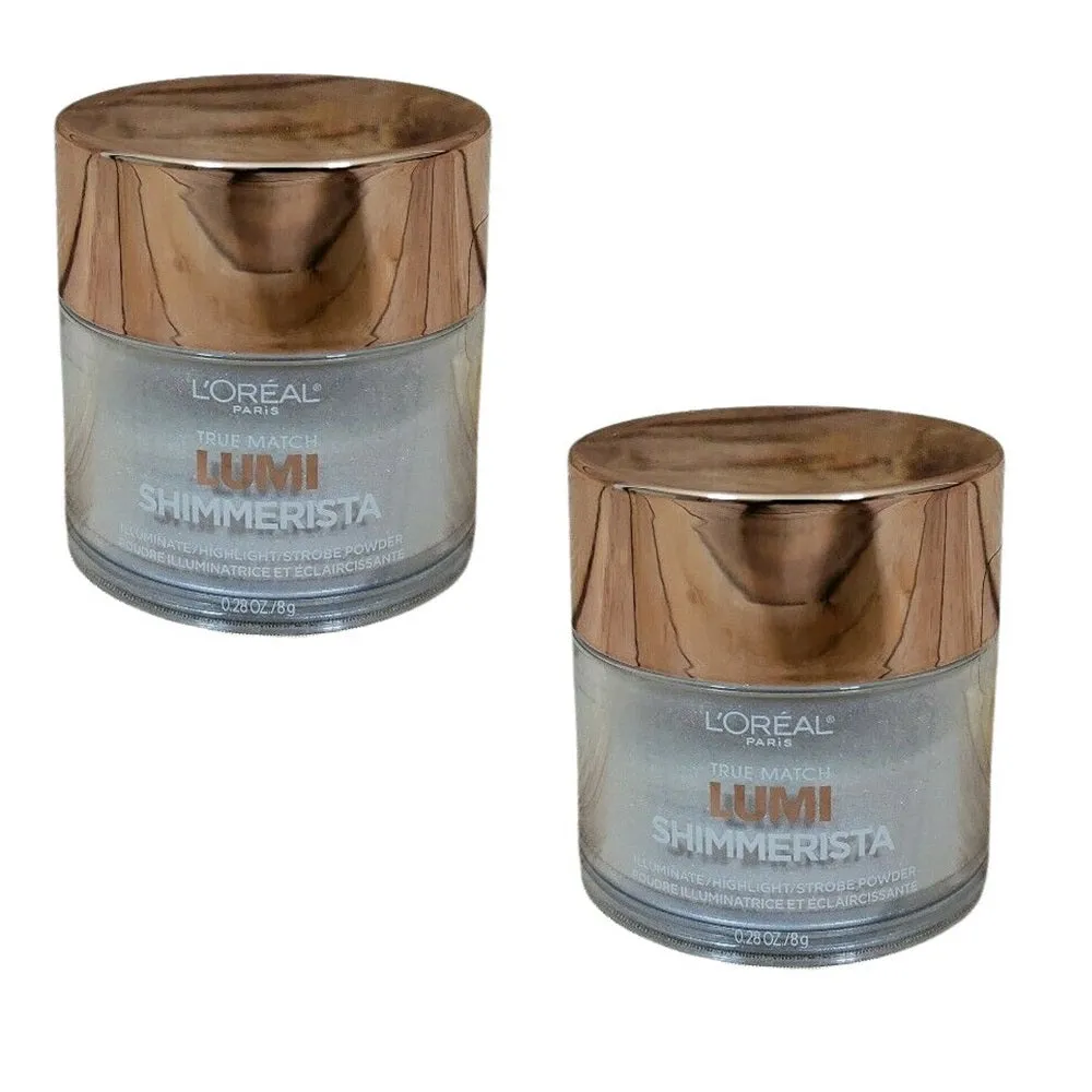 Pack of 2 L'Oreal Paris True Match Lumi Shimmerista Loose Highlighting Powder, Moonlight # 505