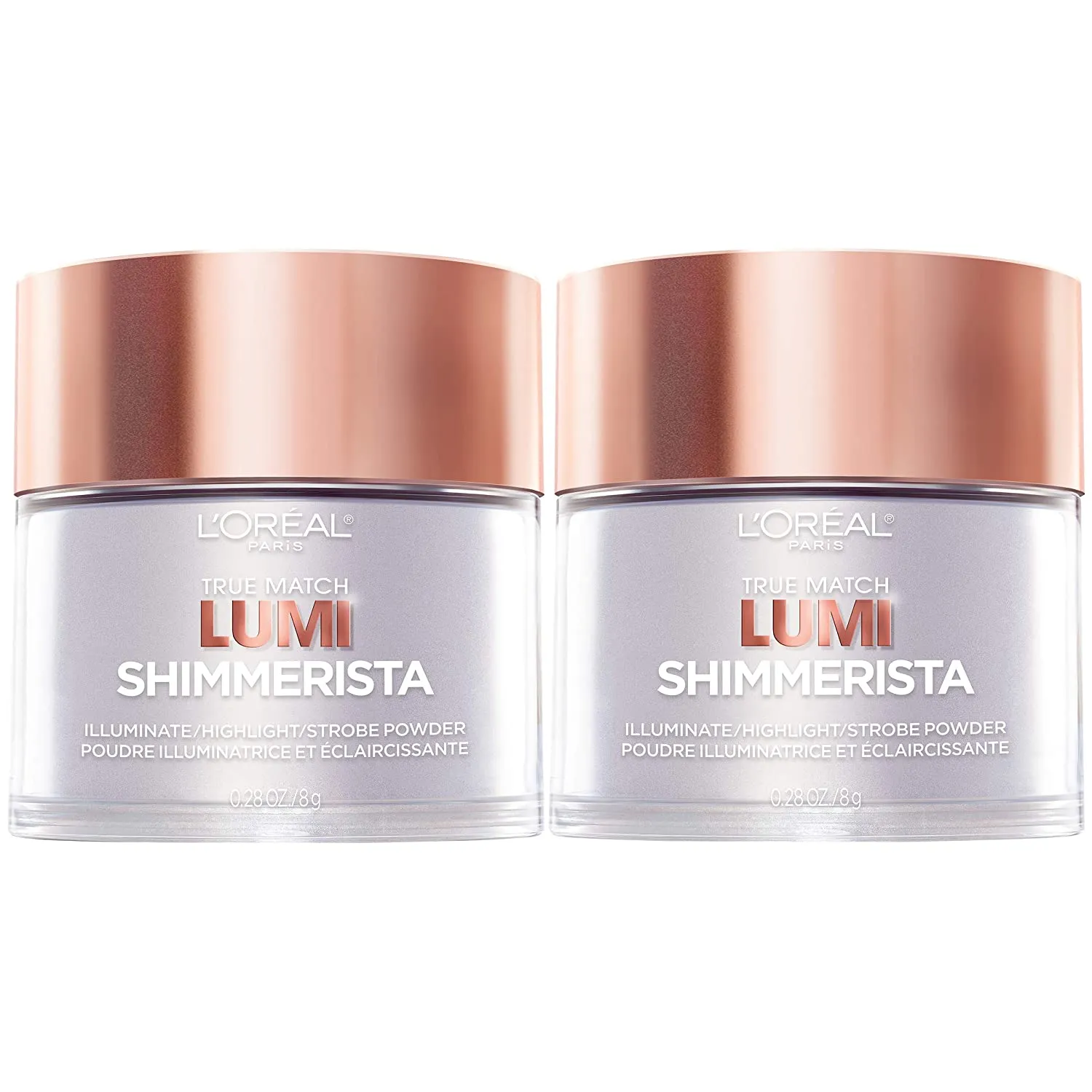 Pack of 2 L'Oreal Paris True Match Lumi Shimmerista Loose Highlighting Powder, Moonlight # 505