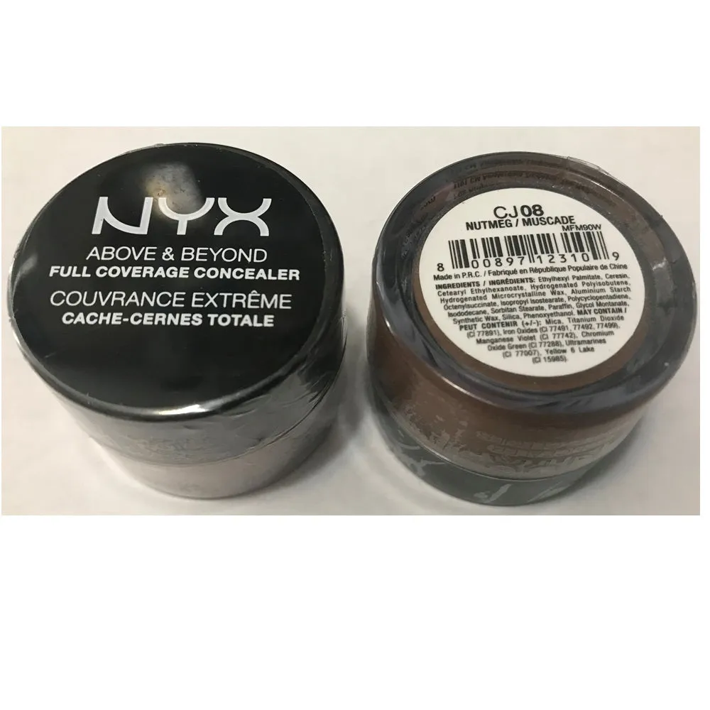 Pack of 2 NYX  Full Coverage Concealer, Nutmeg CJ08