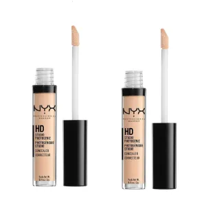 Pack of 2 NYX HD Studio Photogenic Liquid Concealer, Light CW03