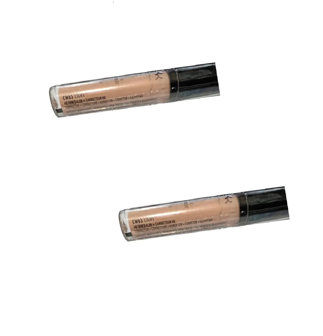 Pack of 2 NYX HD Studio Photogenic Liquid Concealer, Light CW03
