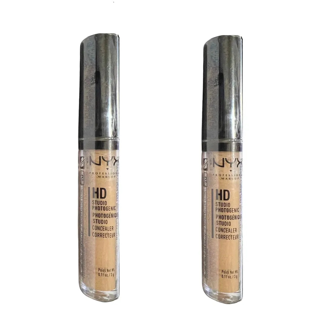 Pack of 2 NYX HD Studio Photogenic Liquid Concealer, Sand Beige CW04.5