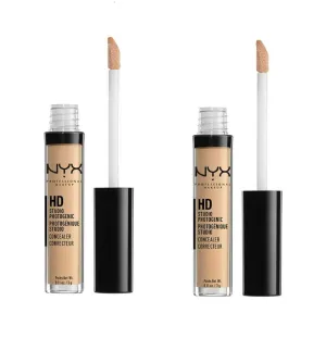 Pack of 2 NYX HD Studio Photogenic Liquid Concealer, Sand Beige CW04.5