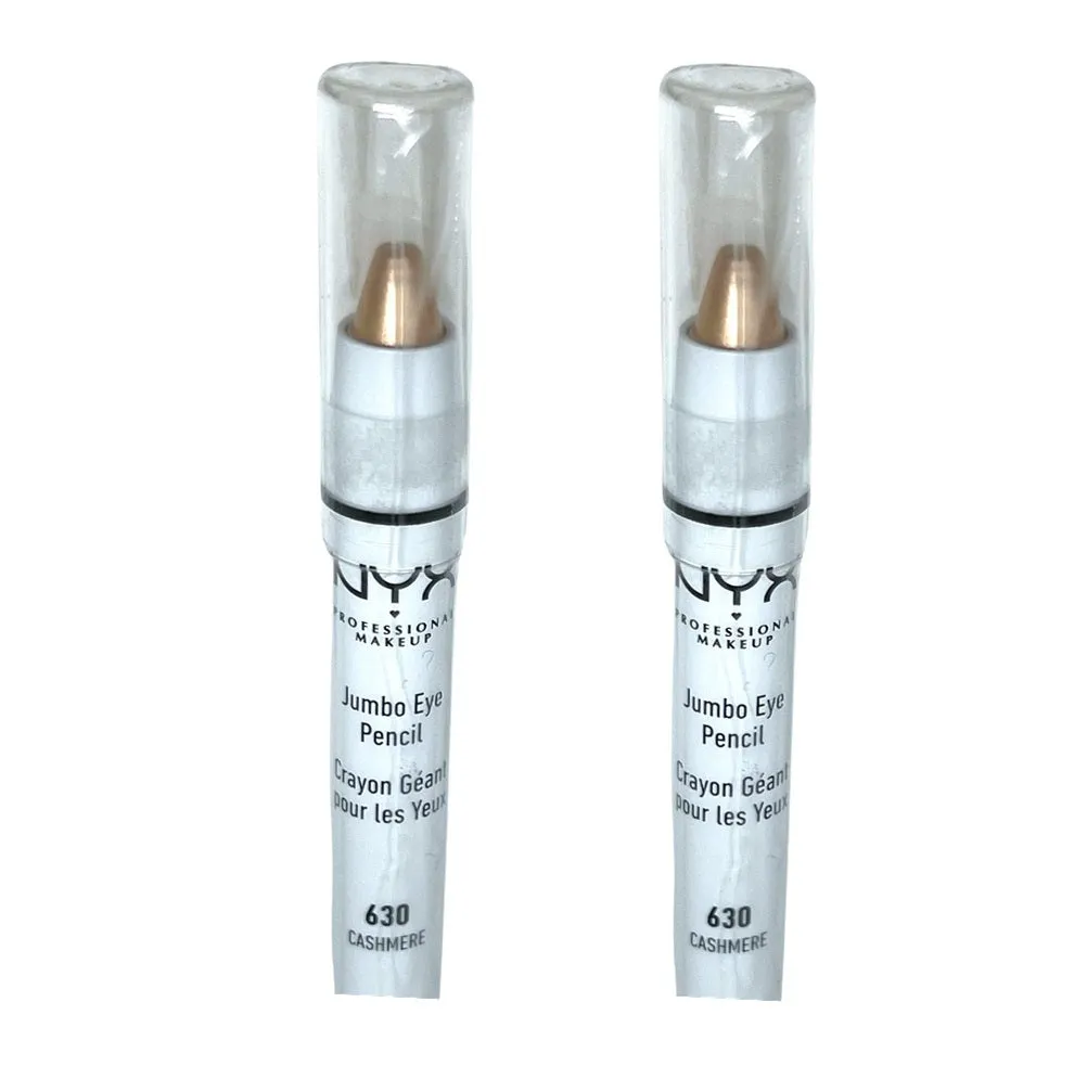 Pack of 2 NYX Jumbo Eye Pencil Cream Eye Crayon, Cashmere 630