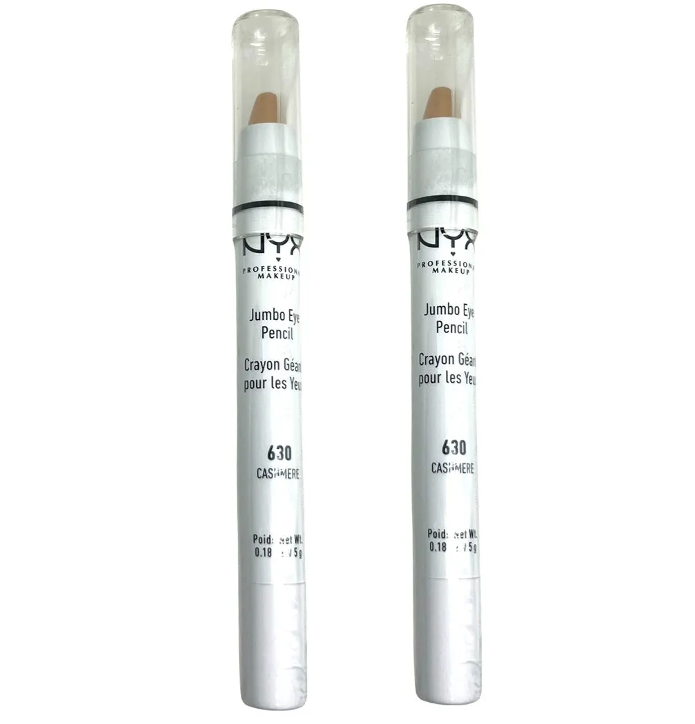 Pack of 2 NYX Jumbo Eye Pencil Cream Eye Crayon, Cashmere 630