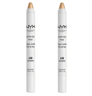 Pack of 2 NYX Jumbo Eye Pencil Cream Eye Crayon, Cashmere 630