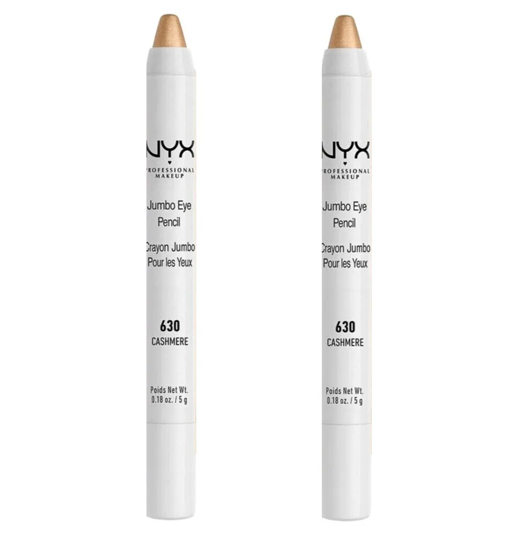 Pack of 2 NYX Jumbo Eye Pencil Cream Eye Crayon, Cashmere 630