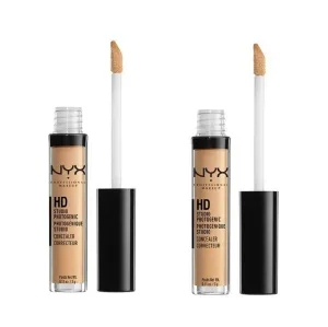 Pack of 2 NYX Professional Makeup HD Studio Photogenic Liquid Concealer, Fresh Beige CW06.3