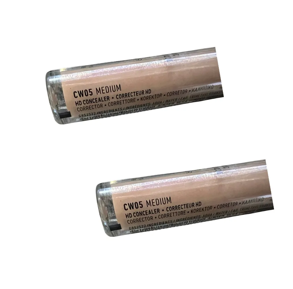 Pack of 2 NYX Professional Makeup HD Studio Photogenic Liquid Concealer, Medium CW05