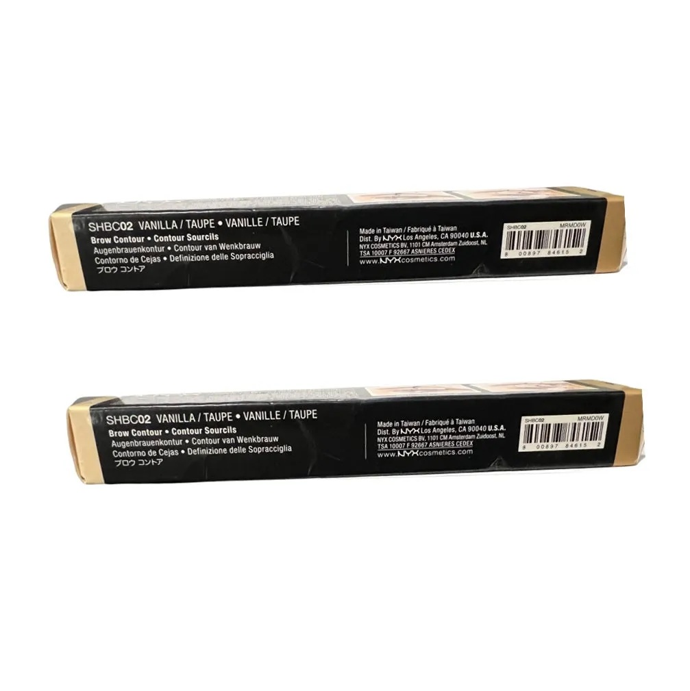 Pack of 2 NYX  Sculpt and Highlight Brow Contour, Vanilla/Taupe SHBC02