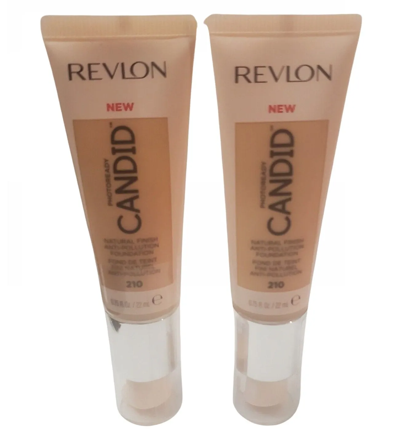 Pack of 2 Revlon PhotoReady Candid Natural Anti-Pollution Finish Foundation, Natural Ochre 210