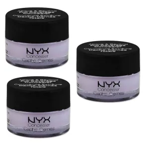 Pack of 3 NYX Above & Beyond Full Coverage Concealer, CJ11 Lavender