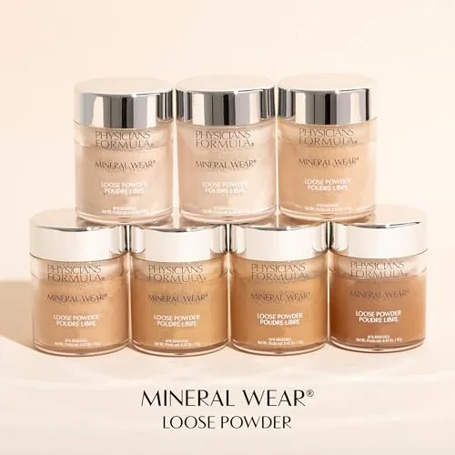 Physicians Formula Mineral Wear Talc-Free Loose Powder Translucent Light, Dermatologist Tested, Clinically Tested