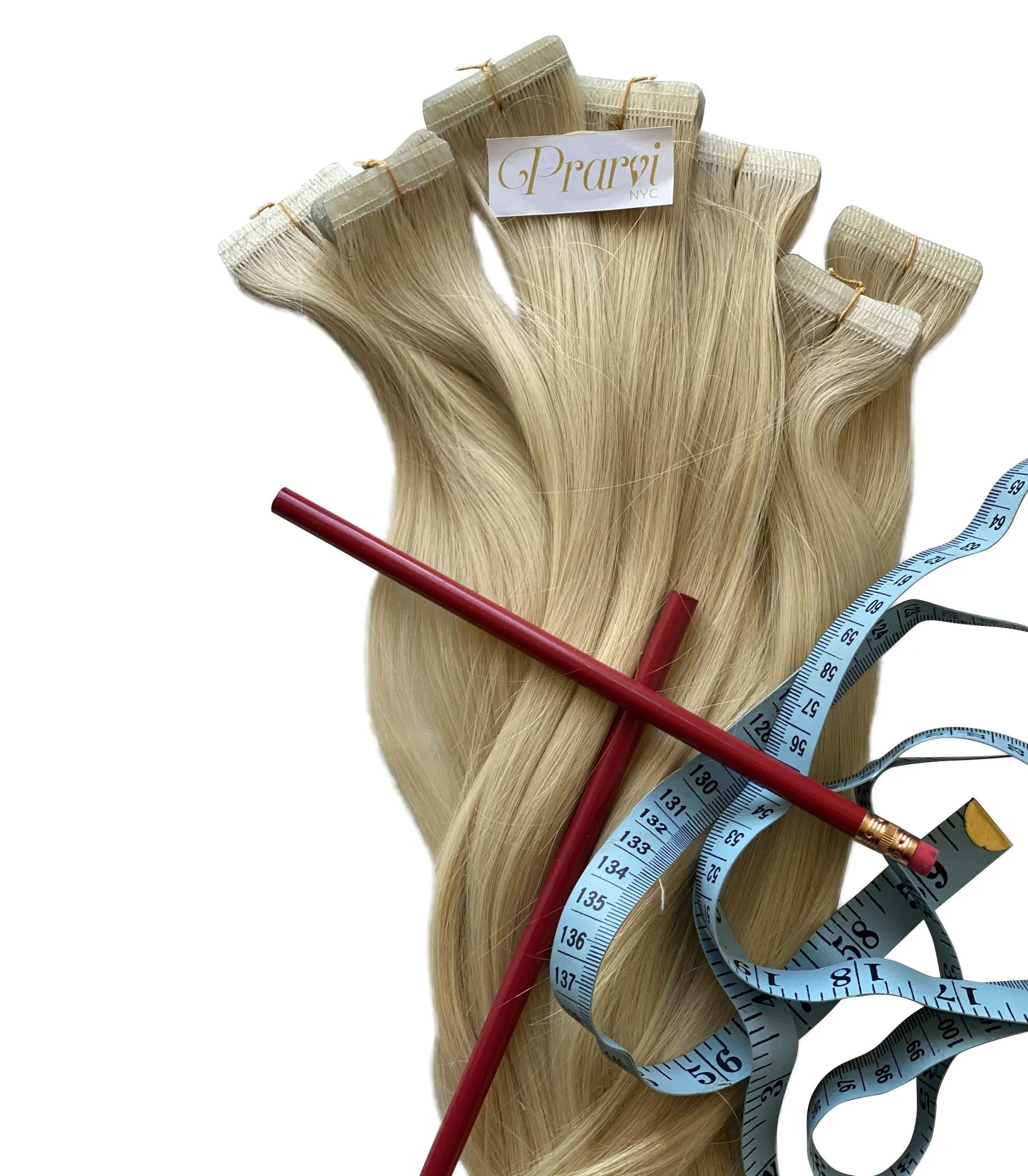 Platinum Blonde Wavy Tape-In Extension