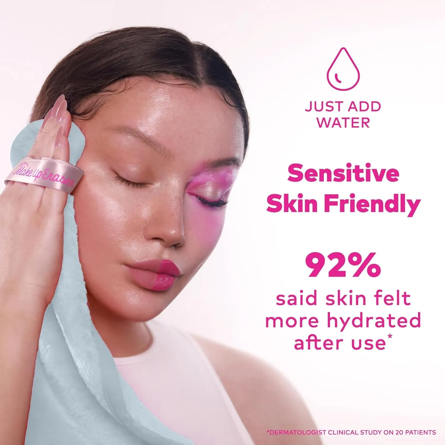 PRO, Effortlessly Remove All Makeup Using Only Water, Including Waterproof Mascara, Eyeliner, Foundation, Lipstick, Sunscreen