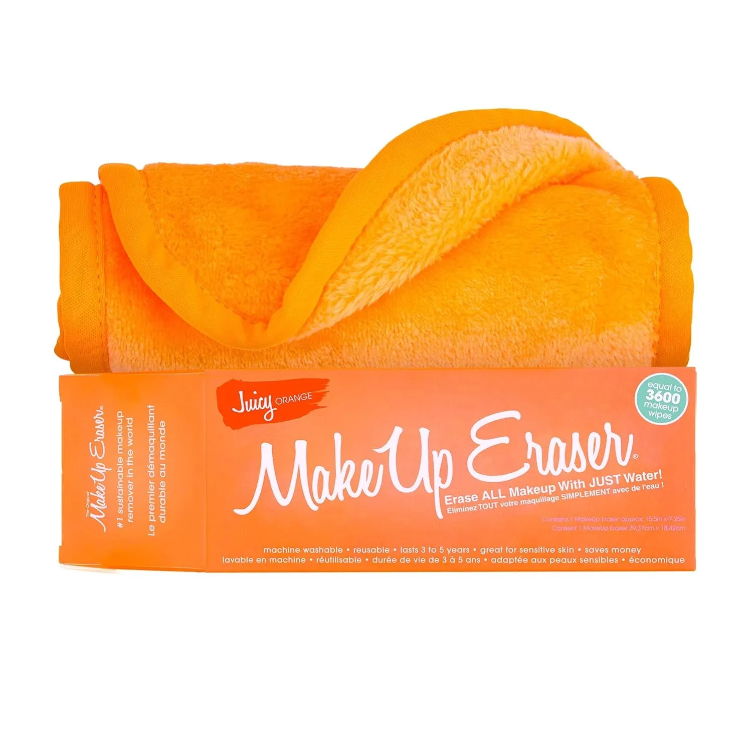 PRO, Effortlessly Remove All Makeup Using Only Water, Including Waterproof Mascara, Eyeliner, Foundation, Lipstick, Sunscreen
