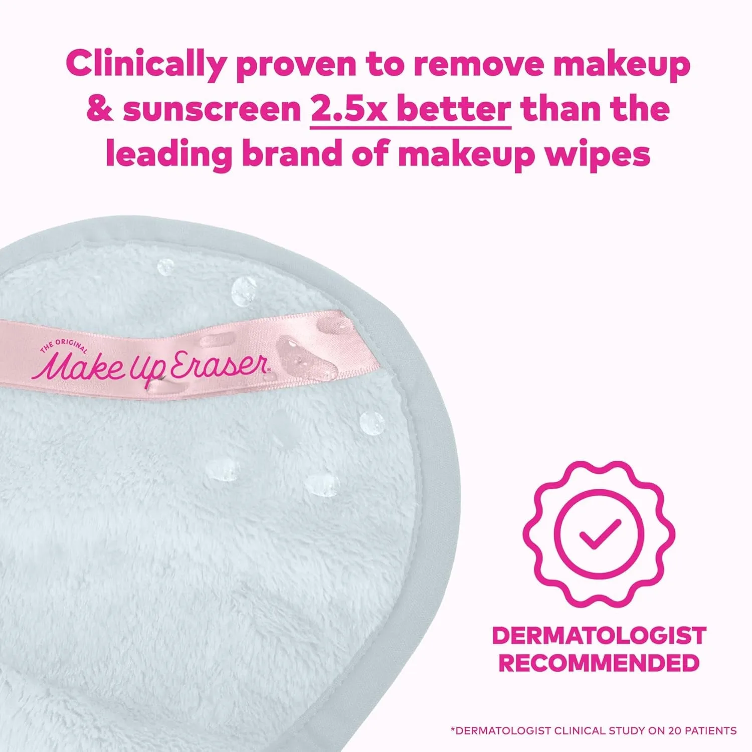 PRO, Effortlessly Remove All Makeup Using Only Water, Including Waterproof Mascara, Eyeliner, Foundation, Lipstick, Sunscreen
