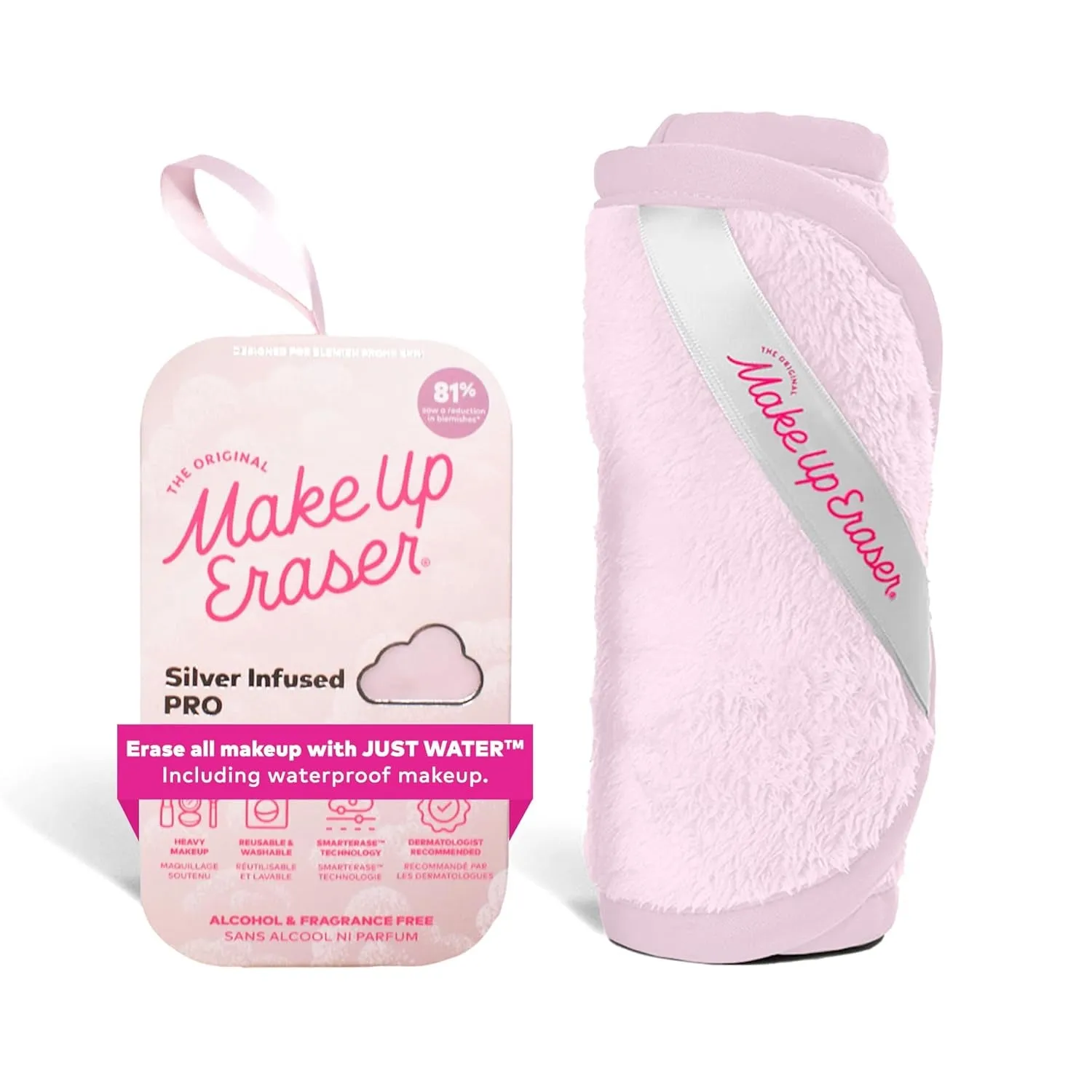 PRO, Effortlessly Remove All Makeup Using Only Water, Including Waterproof Mascara, Eyeliner, Foundation, Lipstick, Sunscreen