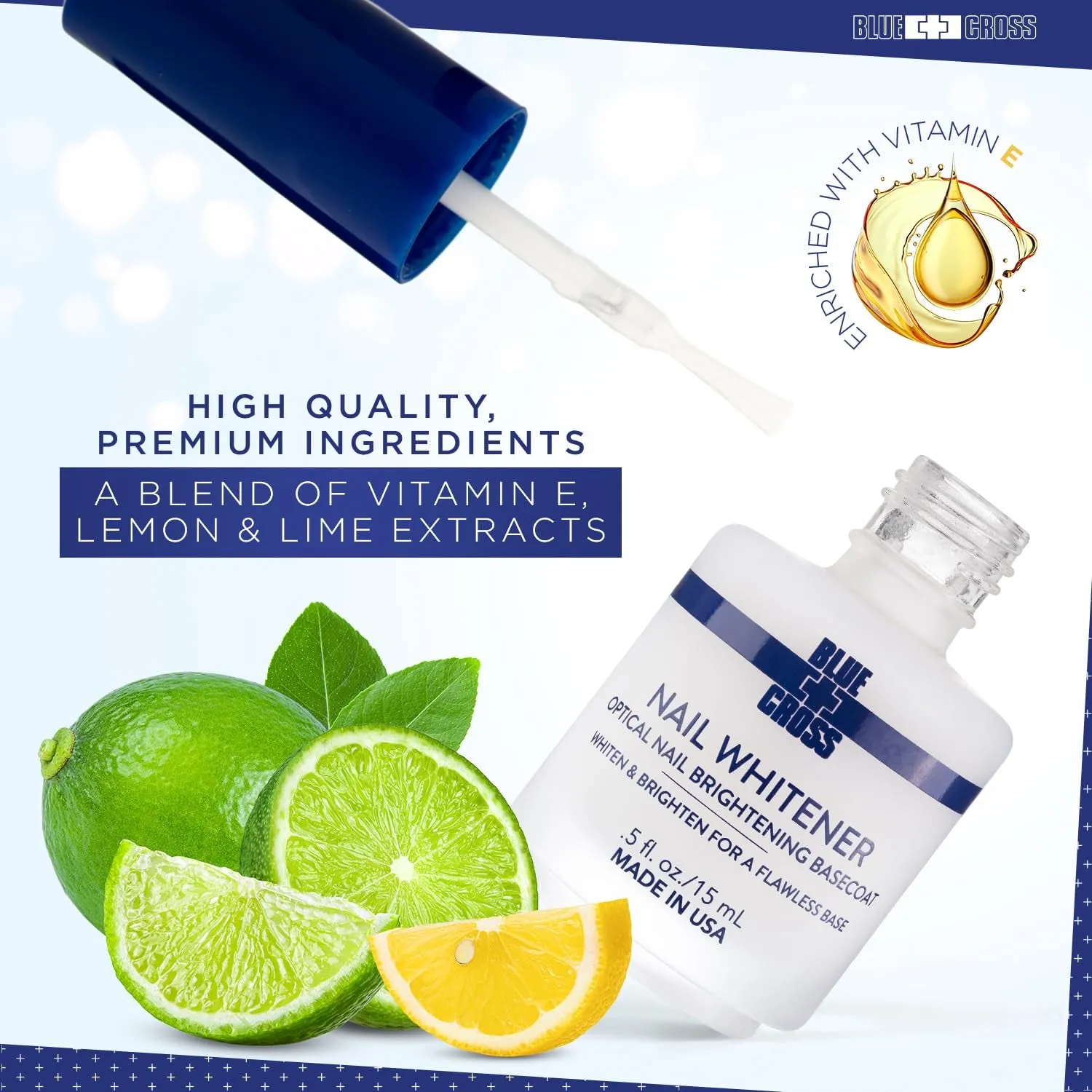 Professional Nail   Cuticle Care, Nail Whitener Optical Nail Brightening Basecoat & Citrus Scented Cuticle Remover Softener Gel, 2 Pack Bundle