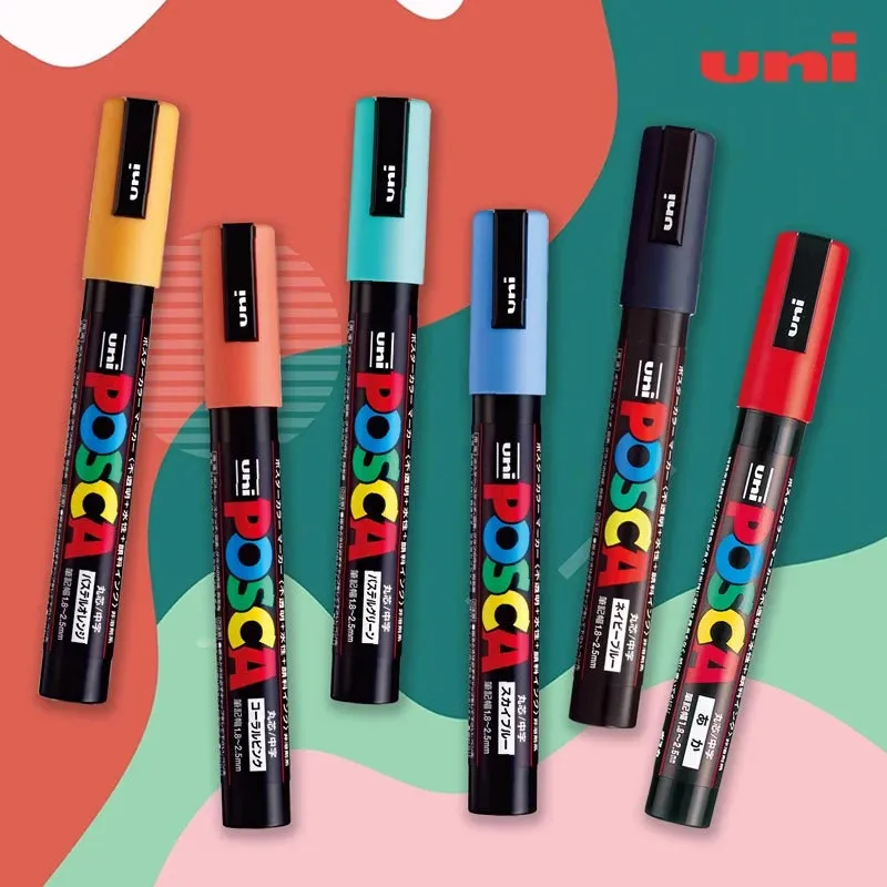 Quick-Dry Paint Marker Pen - Extra Fine Point - 8/12 Colors PC-1M