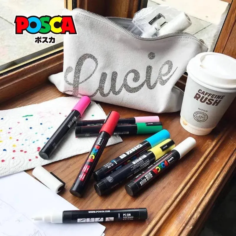 Quick-Dry Paint Marker Pen - Extra Fine Point - 8/12 Colors PC-1M