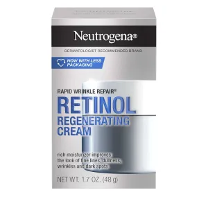 Rapid Wrinkle Repair Retinol Face Moisturizer, Daily Anti-Aging Face Cream with Retinol & Hyaluronic Acid to Fight Fine Lines, Wrinkles, & Dark Spots, 1.7 Oz