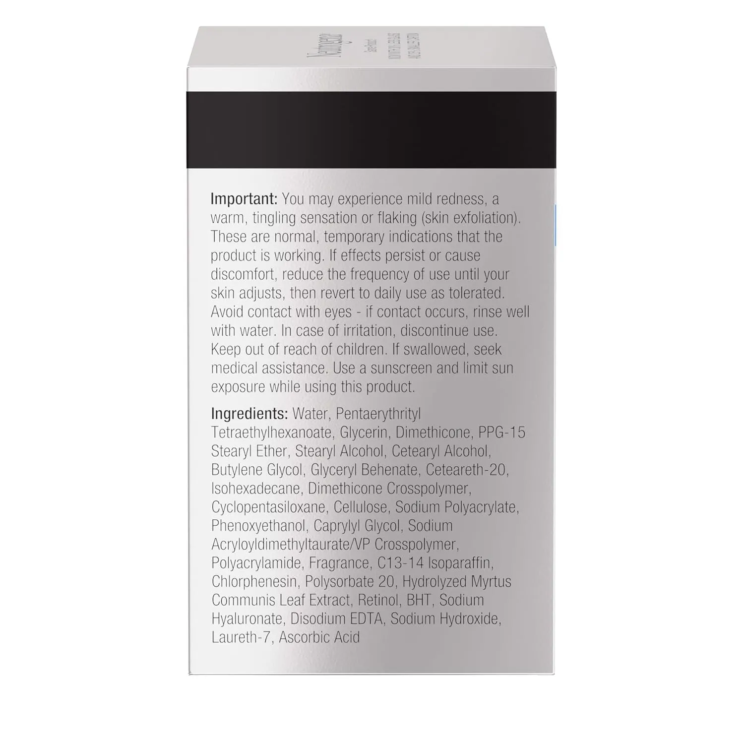 Rapid Wrinkle Repair Retinol Face Moisturizer, Daily Anti-Aging Face Cream with Retinol & Hyaluronic Acid to Fight Fine Lines, Wrinkles, & Dark Spots, 1.7 Oz