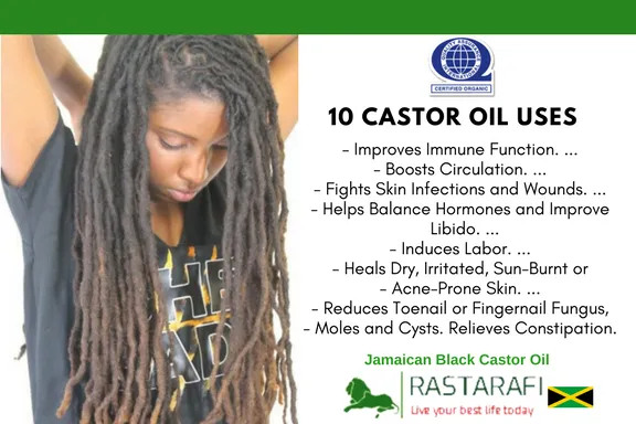 Rastarafi® 100% Pure Organic Castor Oil For Eyelashes, Skin & Face | Fast Hair Growth