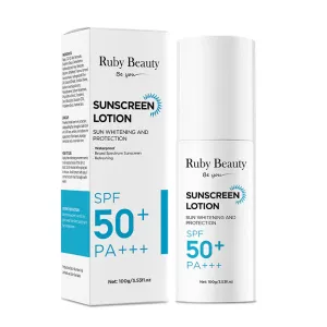 Ruby beauty sunscreen lotion spf50  PA  100g RB-174