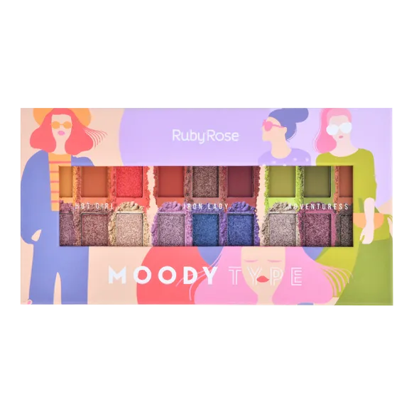 Ruby rose Moody eyeshadow palette hb 1054