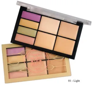 ruby rose-the skill of beauty light concealer palette hb-8097 1-light
