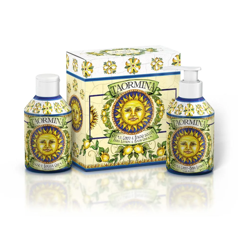 Rudy Taormina Gift Set - Bath & Shower Gel 250ml   Body Cream 250ml