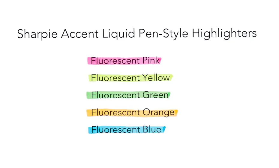 Sharpie Liquid Highlighter (individuales)
