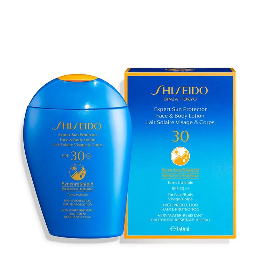 Shiseido Expert Sun Protector SynchroShield Face & Body Lotion SPF 50  & SPF 30
