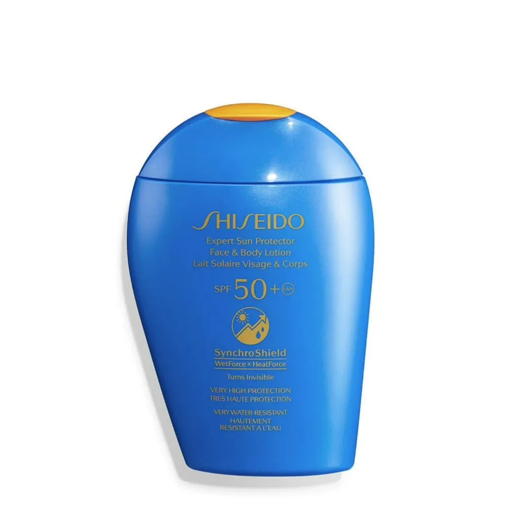 Shiseido Expert Sun Protector SynchroShield Face & Body Lotion SPF 50  & SPF 30