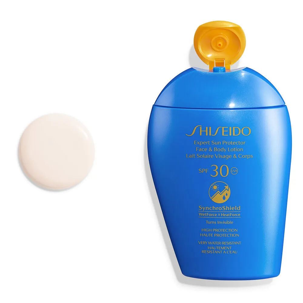 Shiseido Expert Sun Protector SynchroShield Face & Body Lotion SPF 50  & SPF 30