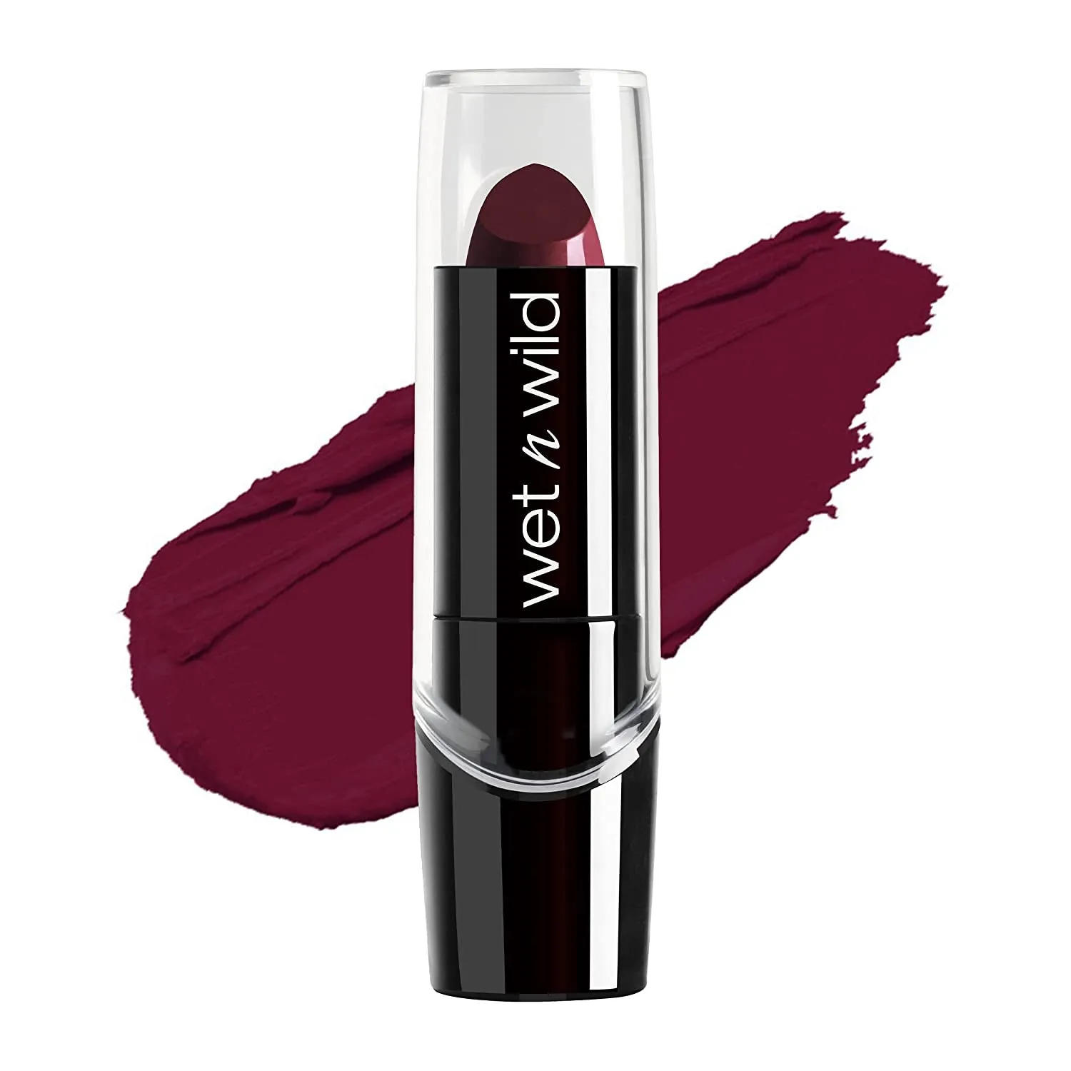 Silk Finish Lipstick, Hydrating Rich Buildable Lip Color, Formulated with Vitamins A,E, & Macadamia for Ultimate Hydration, Cruelty-Free & Vegan - Cherry Frost