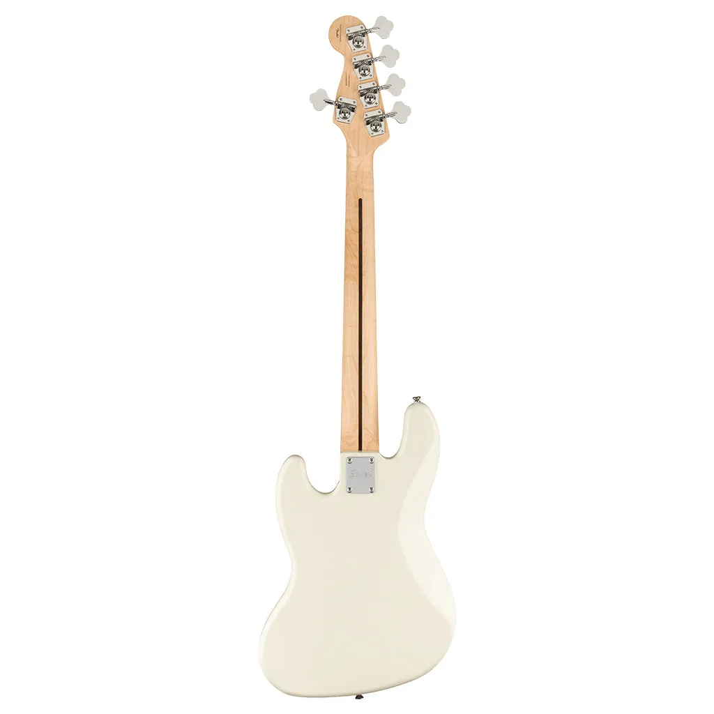 Squier - Affinity Series™ Jazz Bass® V, Maple Fingerboard, White Pickguard, Olympic White