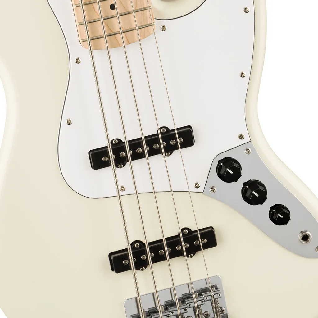 Squier - Affinity Series™ Jazz Bass® V, Maple Fingerboard, White Pickguard, Olympic White