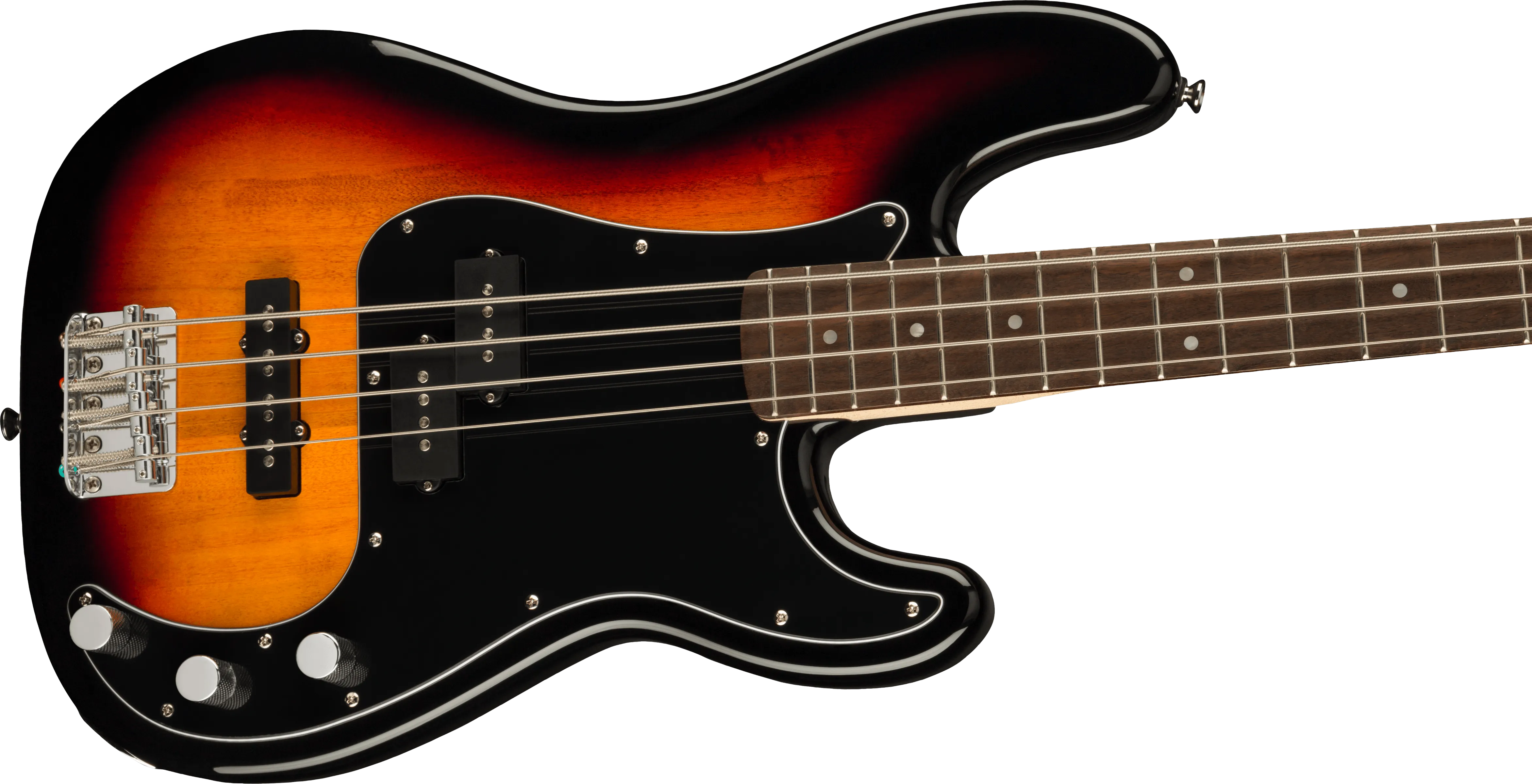 Squier Affinity Series Precision Bass PJ Pack, Laurel Fingerboard, 3-Color Sunburst, Gig Bag, Rumble 15 - 120V