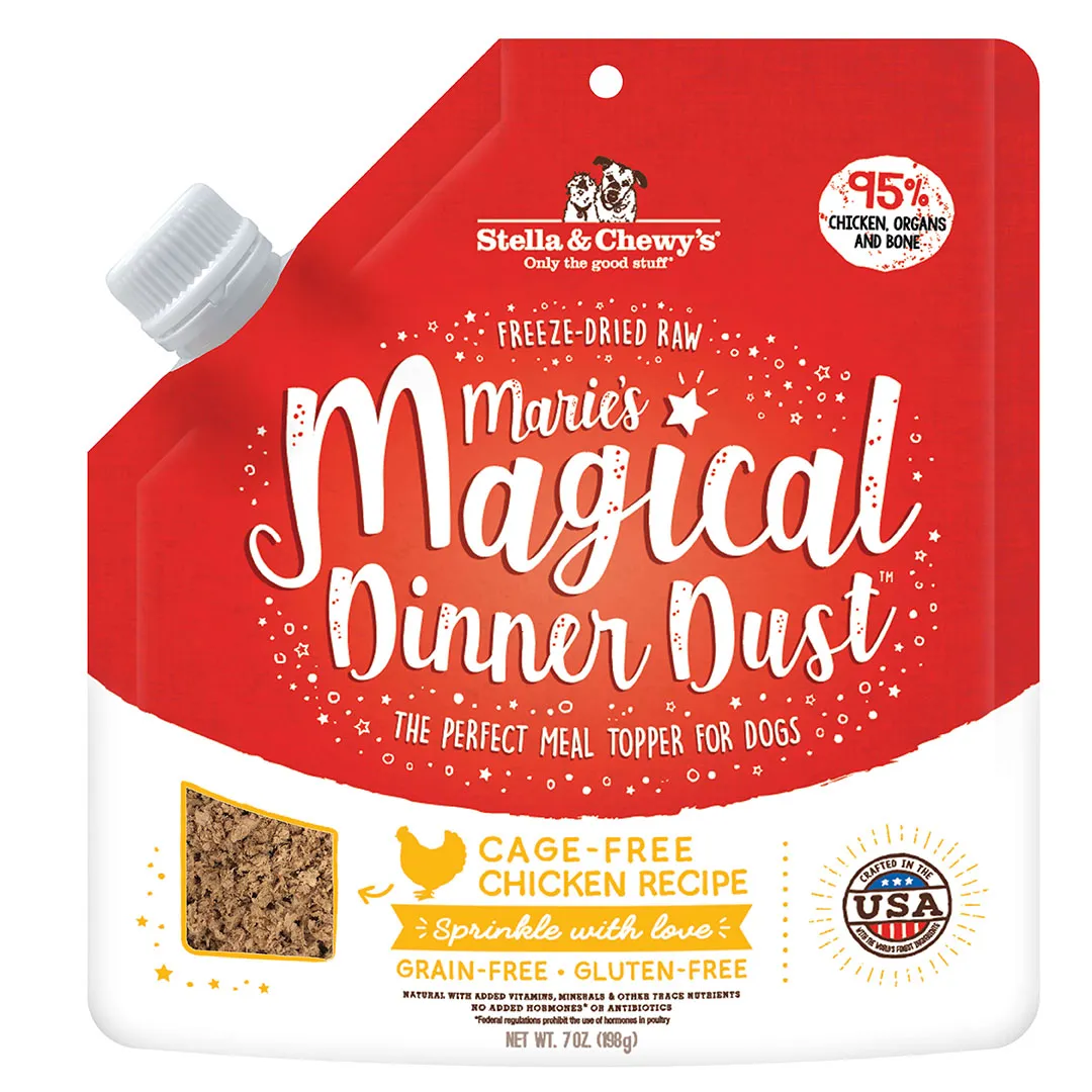 Stella & Chewy's Marie's Magical Dinner Dust Freeze-Dried Cage-Free Chicken Recipe Topper Dog Food