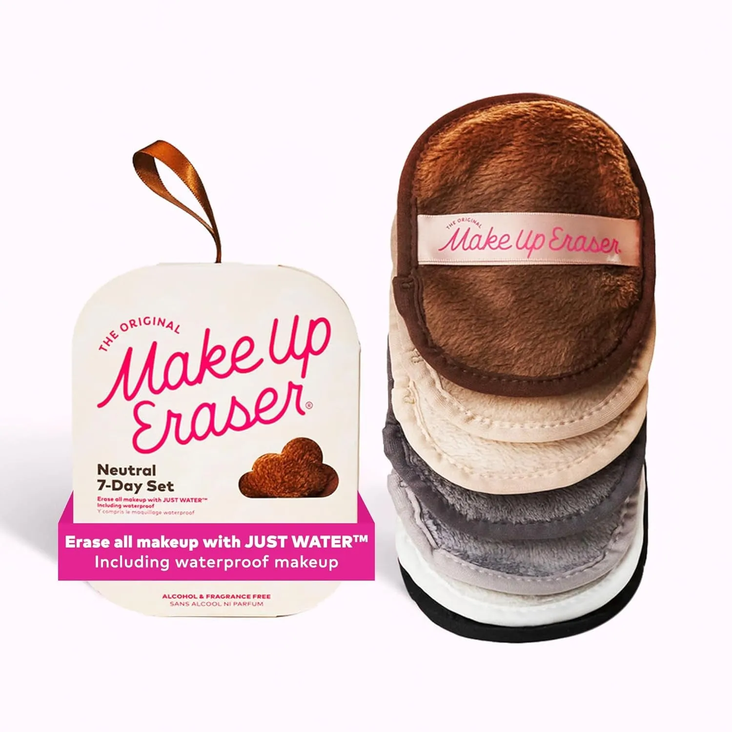 The Original , 7-Day Set, Erase All Makeup with Just Water, Including Waterproof Mascara, Eyeliner, Foundation, Lipstick, Sunscreen, and More!, 7Ct.