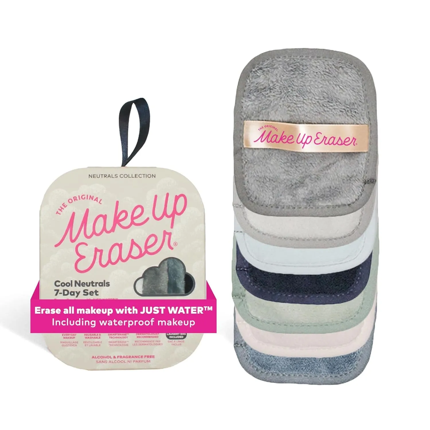 The Original , 7-Day Set, Erase All Makeup with Just Water, Including Waterproof Mascara, Eyeliner, Foundation, Lipstick, Sunscreen, and More!, 7Ct.
