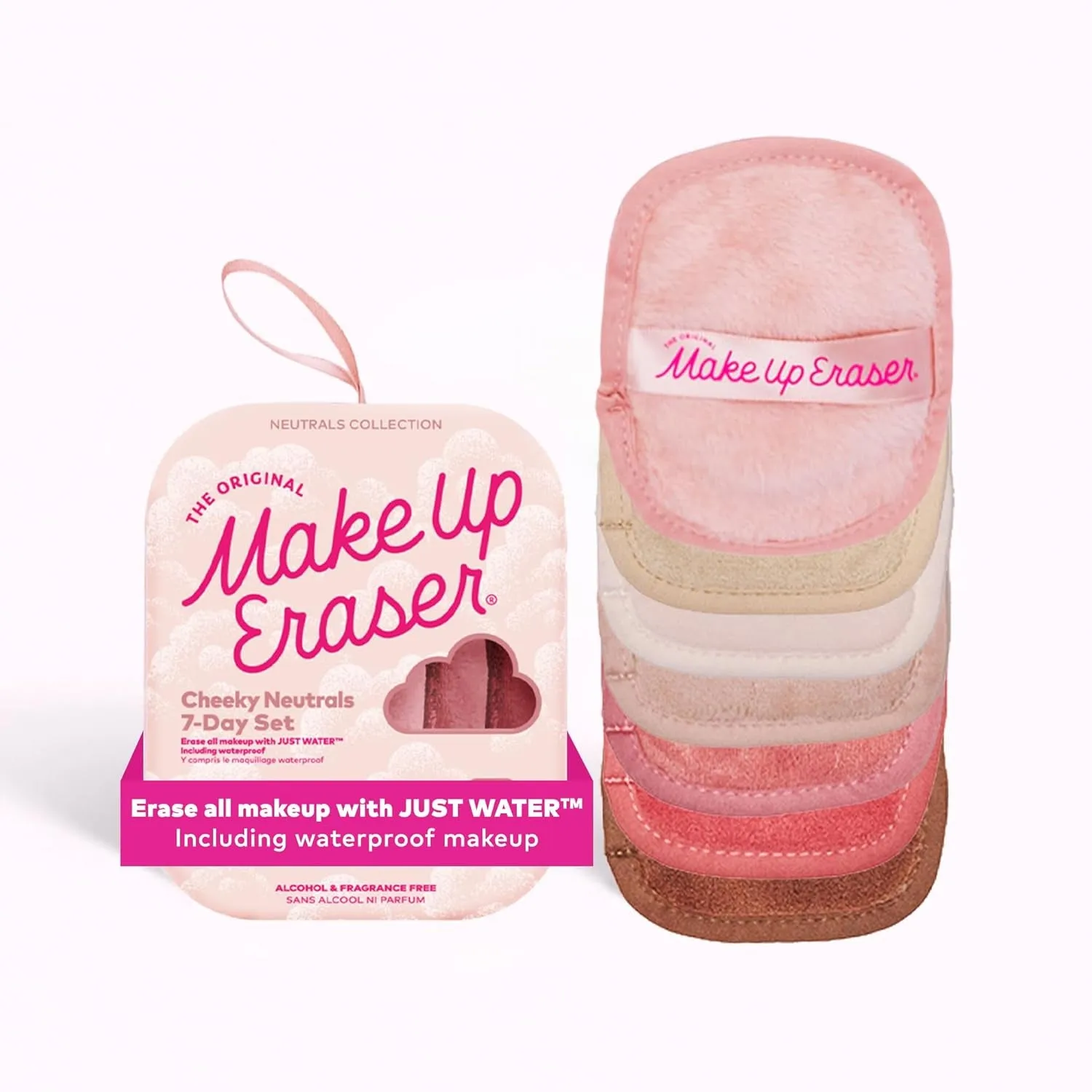 The Original , 7-Day Set, Erase All Makeup with Just Water, Including Waterproof Mascara, Eyeliner, Foundation, Lipstick, Sunscreen, and More!, 7Ct.