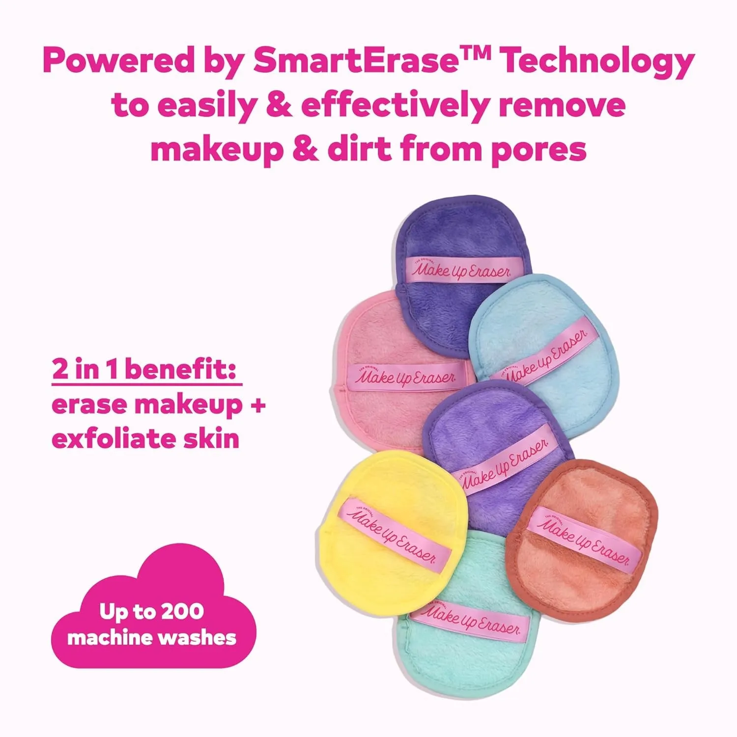 The Original , 7-Day Set, Erase All Makeup with Just Water, Including Waterproof Mascara, Eyeliner, Foundation, Lipstick, Sunscreen, and More!, 7Ct.