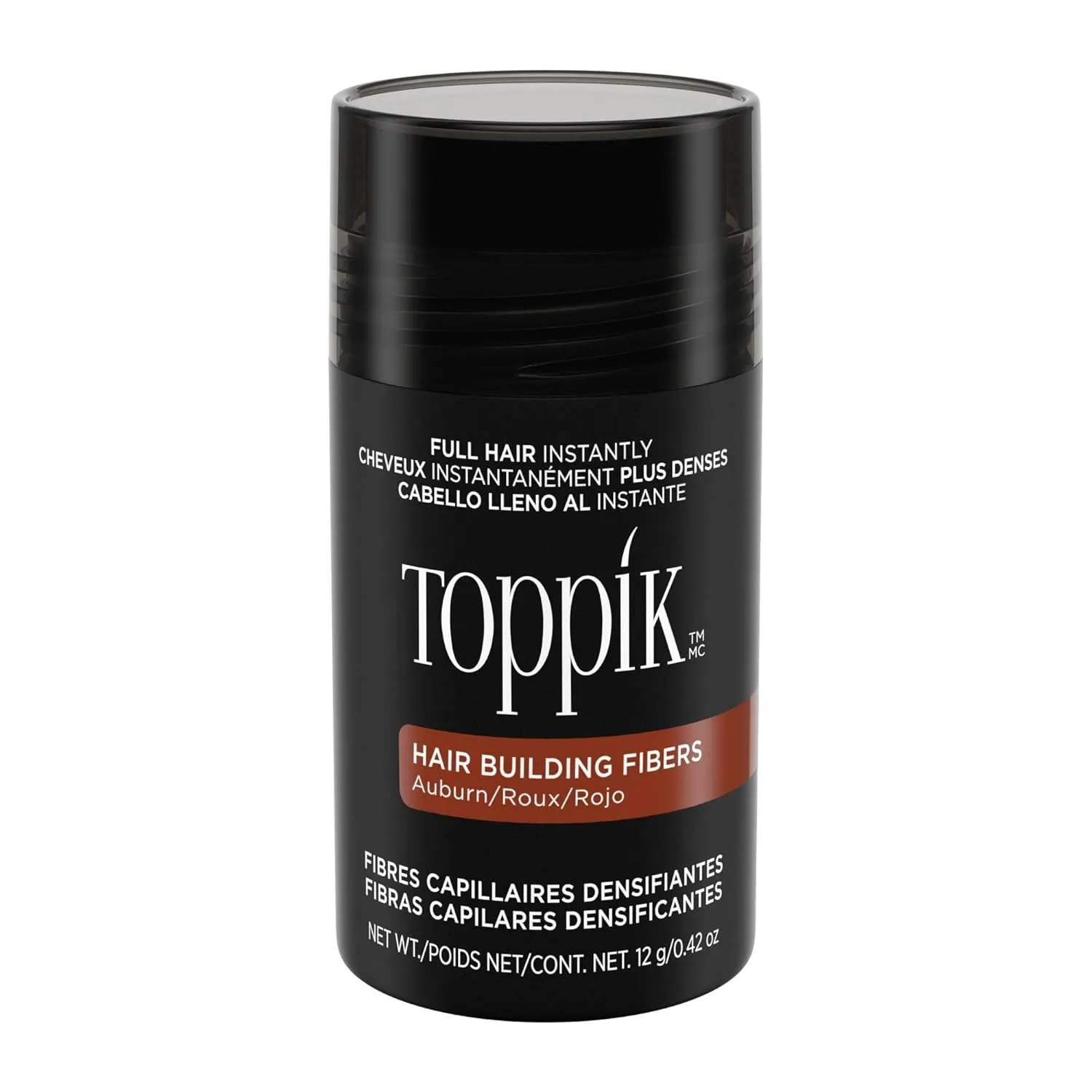 Toppik Hair Building Fibers, 12G Fill in Fine or Thinning Hair Instantly Thicker, Fuller Looking Hair 9 Shades for Men & Women