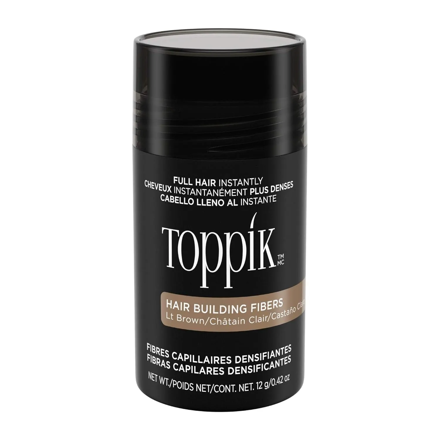 Toppik Hair Building Fibers, 12G Fill in Fine or Thinning Hair Instantly Thicker, Fuller Looking Hair 9 Shades for Men & Women